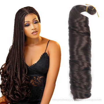 Synthetic Loose Deep Crochet Braids Hair Pre Stretched Ombre Braiding Hair Extensions For Black Women